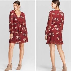 Target maroon floral dress